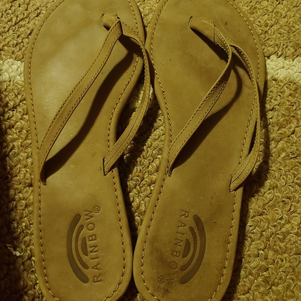 Skinny Strap Brown Rainbows Size 11